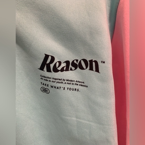 Reason Multi-Colored 90s Vibe Hooded Sweatshirt (Large) - Picture 3 of 4